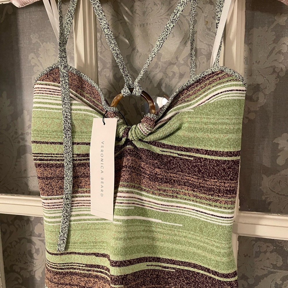 Veronica Beard Striped Knit tank